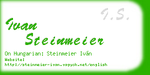 ivan steinmeier business card